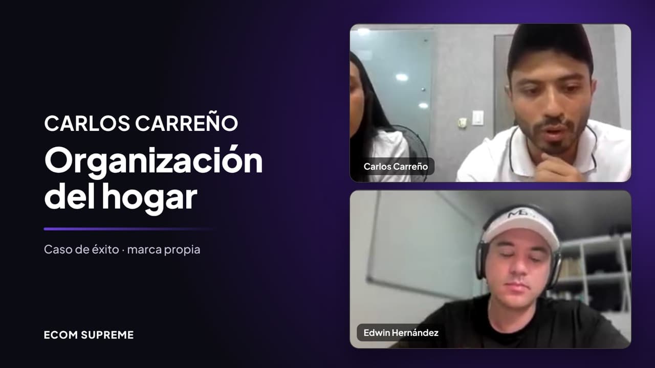 Caso de éxito: Carlos Carreño, marca propia de organización del hogar