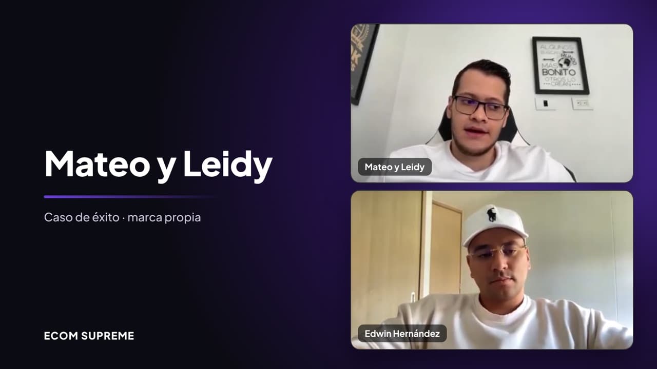 Caso de éxito: Mateo y Leidy, marca propia
