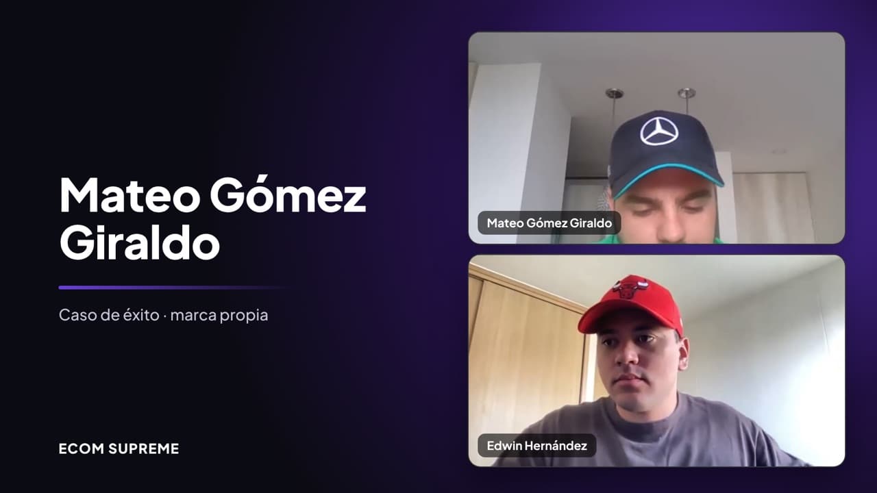 Caso de éxito: Mateo Gómez Giraldo, marca propia