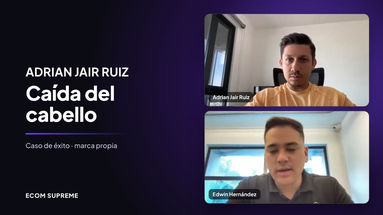 Caso de éxito: Adrián Jair Ruiz, marca propia de caída del cabello