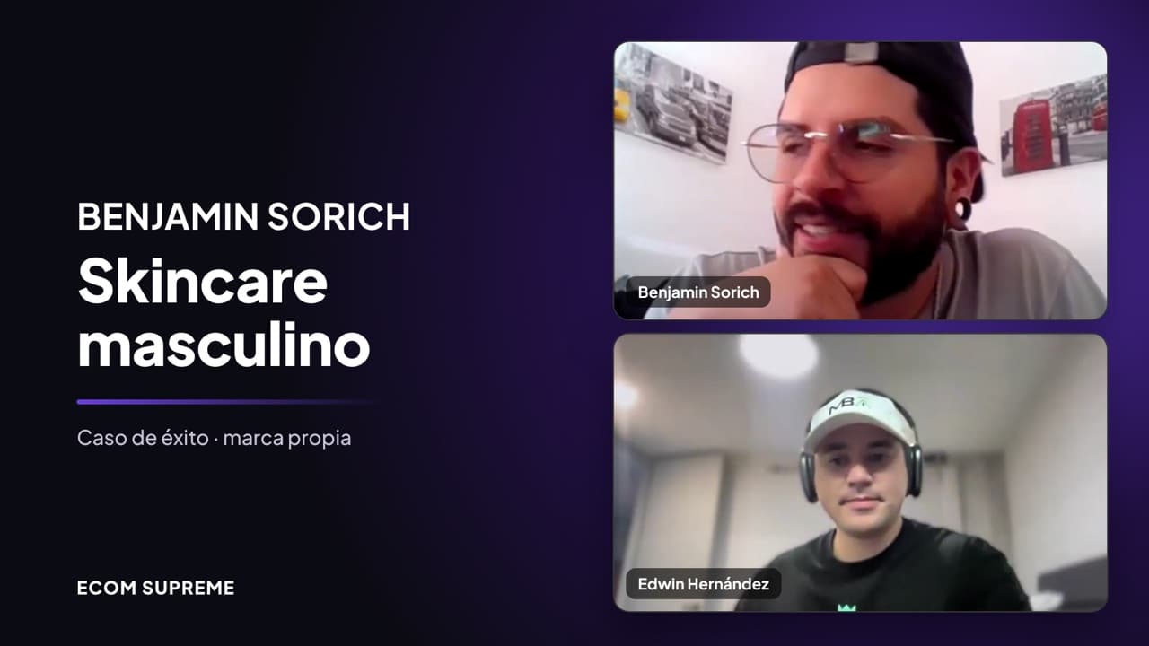 Caso de éxito: Benjamín Sorich, marca propia de skincare masculino